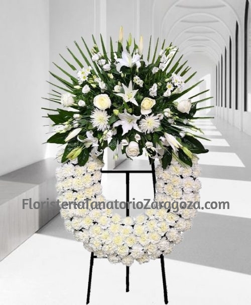Coronas funerarias Blanca