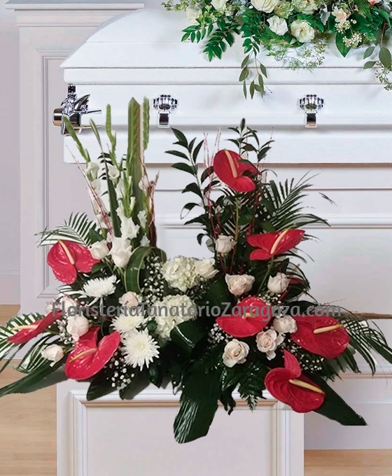 Centro Funerario con Anthurium